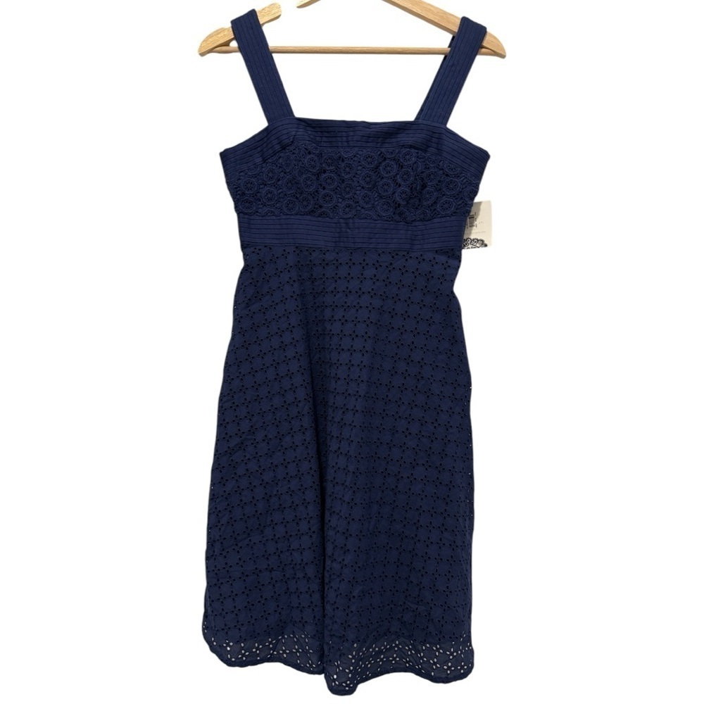 NWT Donna Morgan Elegant Navy Sleeveless Dress size 4P